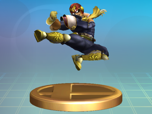 File Captain Falcon Unused Trophy Brawl Png Smashwiki The Super