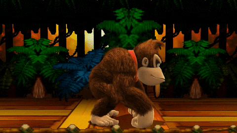 Donkey Kong's up taunt in Smash 4