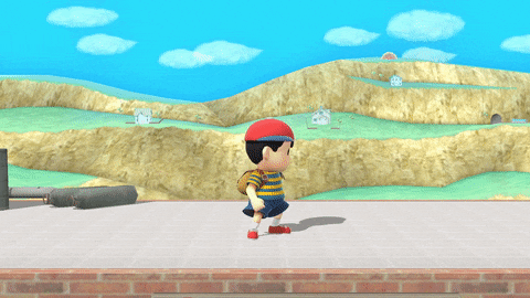 Ness's up taunt in Smash 4