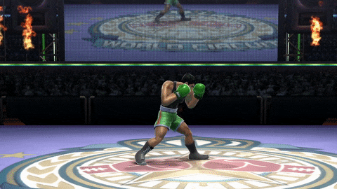 Little Mac's down taunt in Smash 4