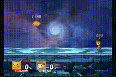 An example of Quick Attack Canceling being performed in Brawl.