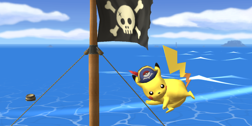 File:Pikachu PM Pirate Hat Alt.png - SmashWiki, the Super Smash Bros. wiki