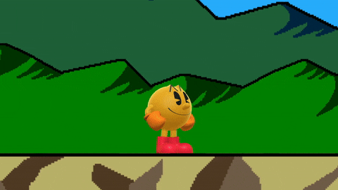 Pac-Man's side taunt.