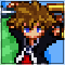 A snapshot of Sora's artwork from the fan flash game, Super Smash Flash 2.