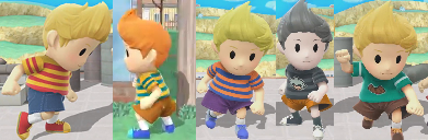 All five of the colour schemes for Lucas shown in the 4/1 Direct.