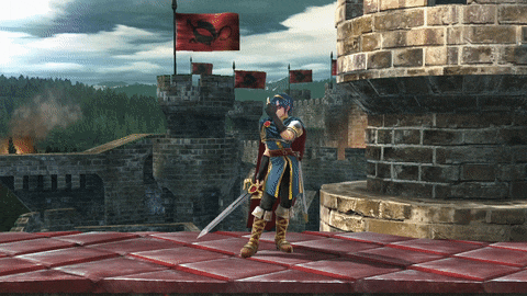Marth's up taunt in Smash 4