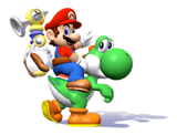 File:Brawl Sticker Mario & Yoshi (Super Mario Sunshine).png