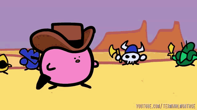A clip from TerminalMontage's Something About Kirby's Adventure..gif