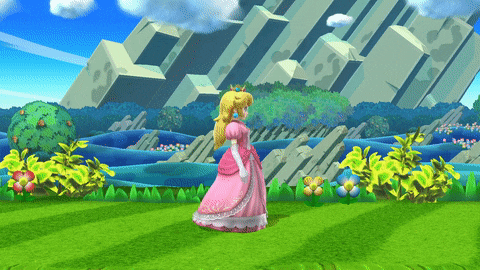 Peach's side taunt in Smash 4
