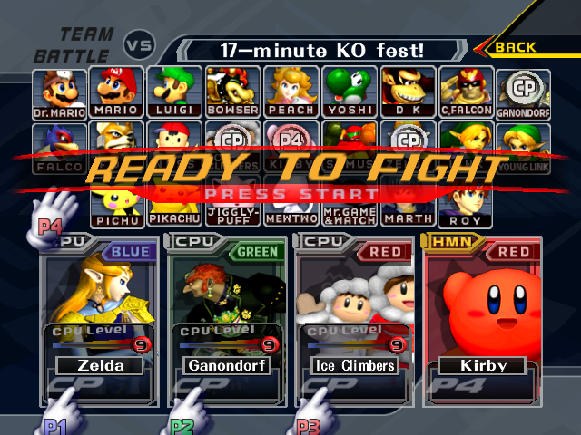 Team Battle - SmashWiki, the Super Smash Bros. wiki