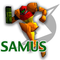 Image of Samus from official site of Super Smash Bros.