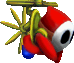 Sprite of a Propeller Shy Guy from Super Smash Bros. Melee, extracted from game.