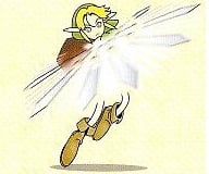 Link as he appears in the instruction booklet for Super Smash Bros.