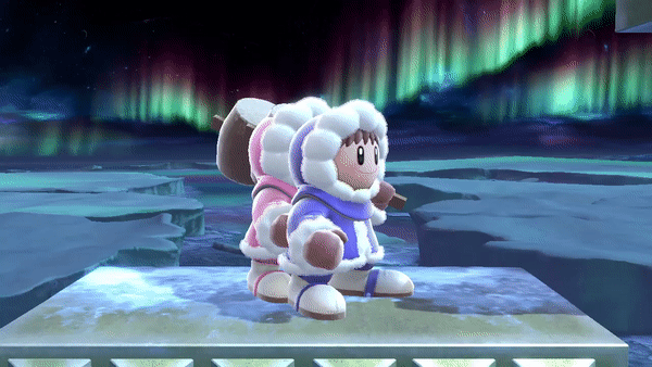 Ice Climbers' down taunt.