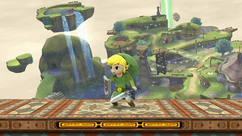 Toon Link's side taunt in Smash 4