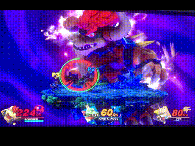 Giga Bowser Punch instantKO difference.gif