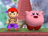 File:SSB64DOJO Ness and Kirby.gif