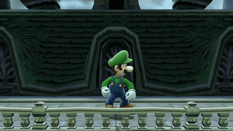 Luigi's up taunt in Smash 4