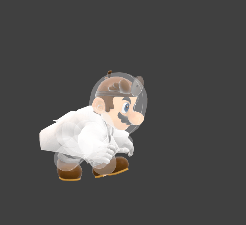 Hitbox visualization for Dr. Mario's Super Sheet