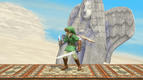 Link's side taunt.