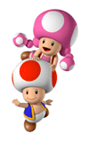 File:Brawl Sticker Toad & Toadette (Mario Party 7).png