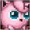 A snapshot of Jigglypuff's artwork from the fan flash game, Super Smash Flash 2.