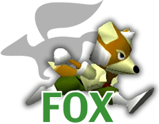 Image of Fox from official site of Super Smash Bros.