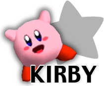 Image of Kirby from the official site of Super Smash Bros.