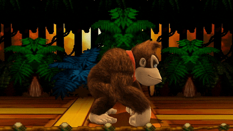 Donkey Kong's down taunt in Smash 4