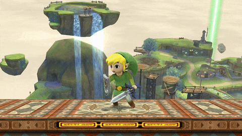 Toon Link's down taunt in Smash 4