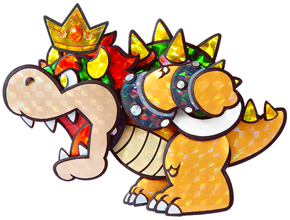 File Ssbu Spirit Paper Bowser Paper Mario Sticker Star Png