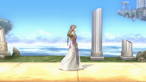 Zelda's up taunt in Smash 4