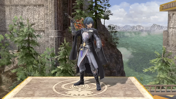 Byleth's down taunt.