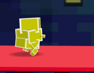 The hitbox of Pikachu's f-tilt in Smash 64.