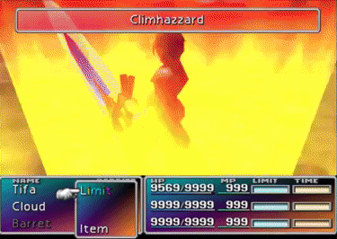 Climhazzard in Final Fantasy VII.