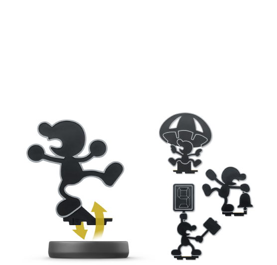 File:Mr. Game & Watch amiibo poses.png