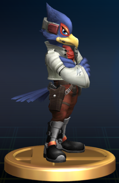 Falco - Brawl Trophy.png