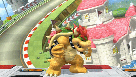 Bowser's down taunt.