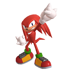 Render of Knuckles the Echidna from the official website