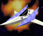 The Arwing as it appears in Super Smash Bros..