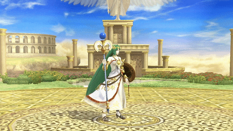 Palutena's down taunt in Smash 4