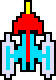Galaxip sprite from Namco Roulette