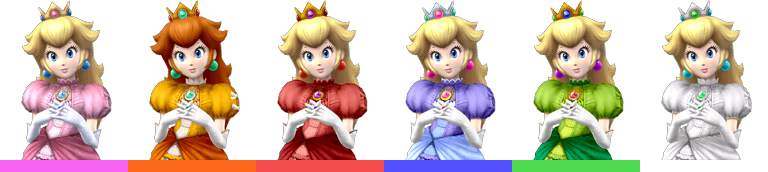 File:Peach Palette (SSBB).png - SmashWiki, the Super Smash Bros. wiki