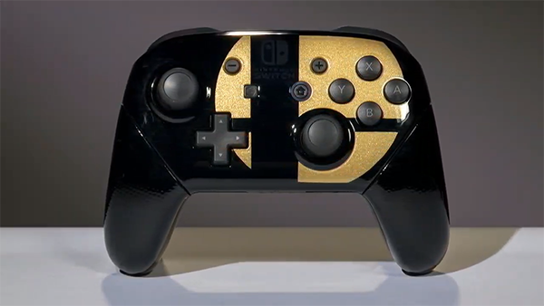 File:Switch Pro Controller - SSBU Gold edition.png
