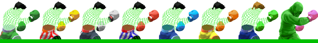 File:Little Mac (Wireframe) Palette (SSB4).png - SmashWiki, the Super ...