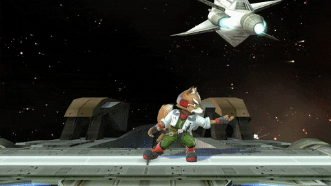 Fox's up taunt in Smash 4