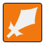 The icon for the Sword equipment type in SSB4.