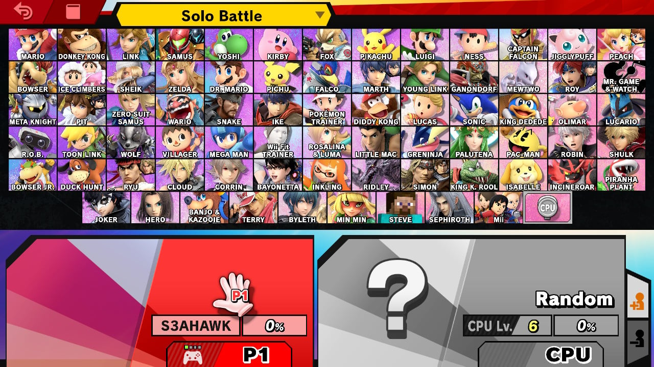 File:SSBU Character Select Stacked DLC.jpg - SmashWiki, the Super Smash ...