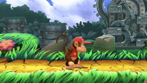Diddy Kong's up taunt in Smash 4