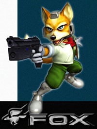 Fox McCloud in Super Smash Bros. Melee.